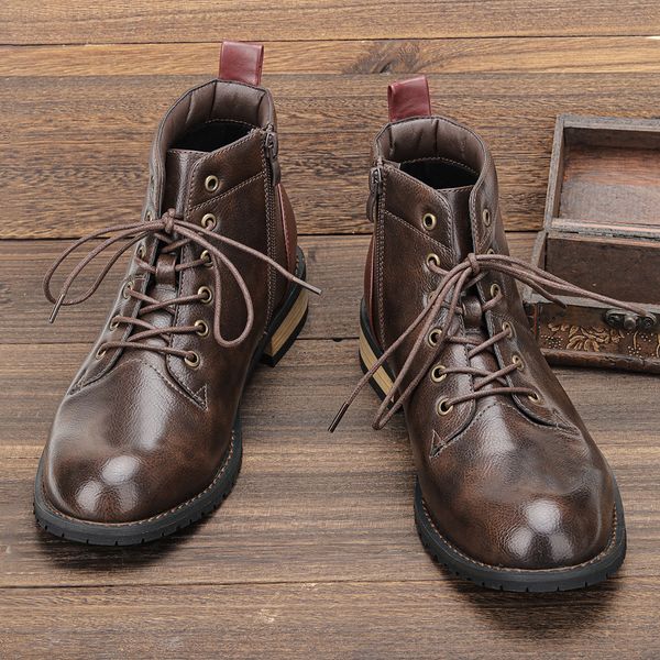 boots american style men retro brand fashion comfortable ankle leather kd673 230309, Black
boots american style men retro brand fashion comfortable ankle leather kd673 230309, Black