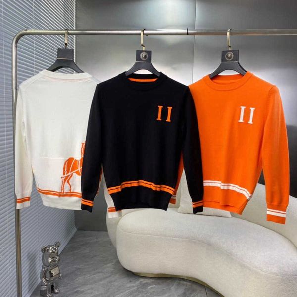 winter wool sweater men women knitwear h carriage embroidery pullover luxury designer sweaters mens fashion casual knitshirt, White;black
winter wool sweater men women knitwear h carriage embroidery pullover luxury designer sweaters mens fashion casual knitshirt, White;black