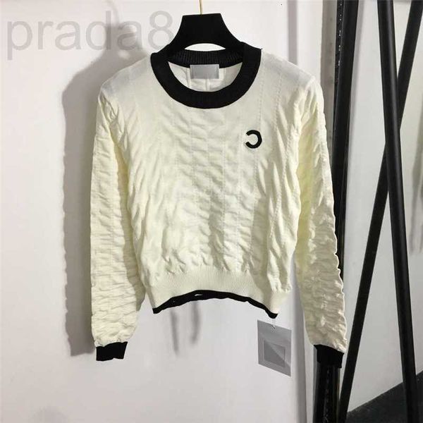 women's knits & tees designer 2022 women wool sweaters knits designer with letter embroidery girls milan runway folds crop shirt high, White
women's knits & tees designer 2022 women wool sweaters knits designer with letter embroidery girls milan runway folds crop shirt high, White