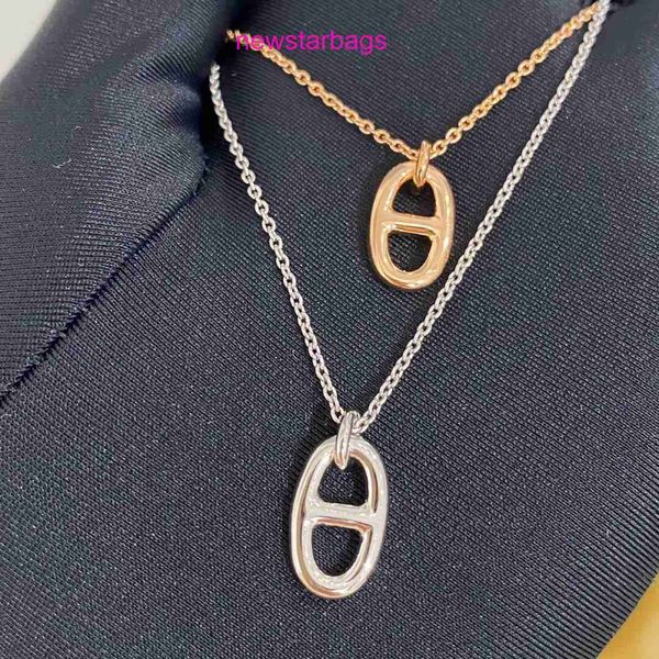 designer herms necklace for sale high version small pig nose necklace classic series cnc clavicle chain thick gold live broadcast, Silver
designer herms necklace for sale high version small pig nose necklace classic series cnc clavicle chain thick gold live broadcast, Silver