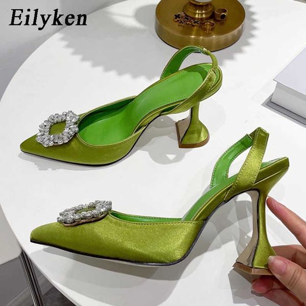 sandal fashion women pumps crystal slingback summer pointed toe comfortable triangle heeled party wedding bride shoes 230302, Black
sandal fashion women pumps crystal slingback summer pointed toe comfortable triangle heeled party wedding bride shoes 230302, Black