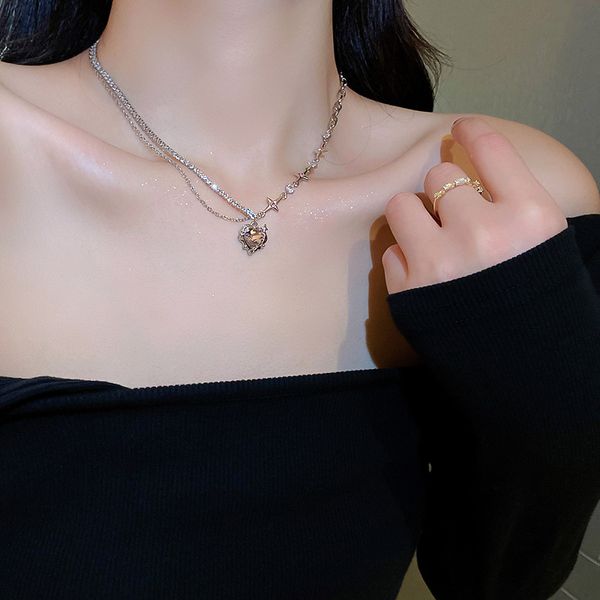 necklaces sweet cool spicy girl with diamond pink love star necklace fashion creative design sense collar chain cold wind pendant necklace a, Silver
necklaces sweet cool spicy girl with diamond pink love star necklace fashion creative design sense collar chain cold wind pendant necklace a, Silver