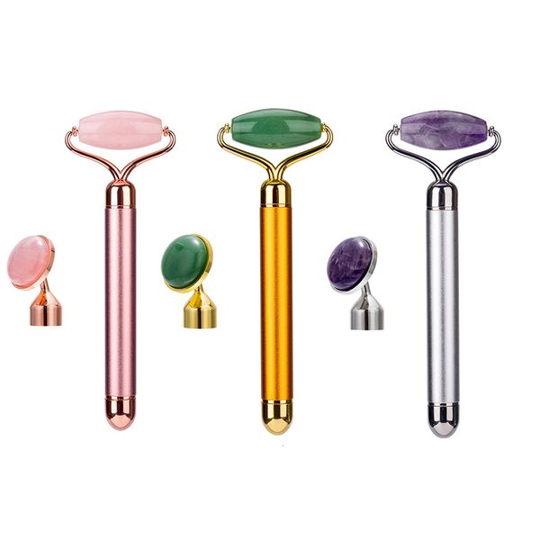 face massager 2 in1 electric jade roller vibrating rose quartz massage antiaging wrinkles skin care lifting beauty tool 230309
face massager 2 in1 electric jade roller vibrating rose quartz massage antiaging wrinkles skin care lifting beauty tool 230309
