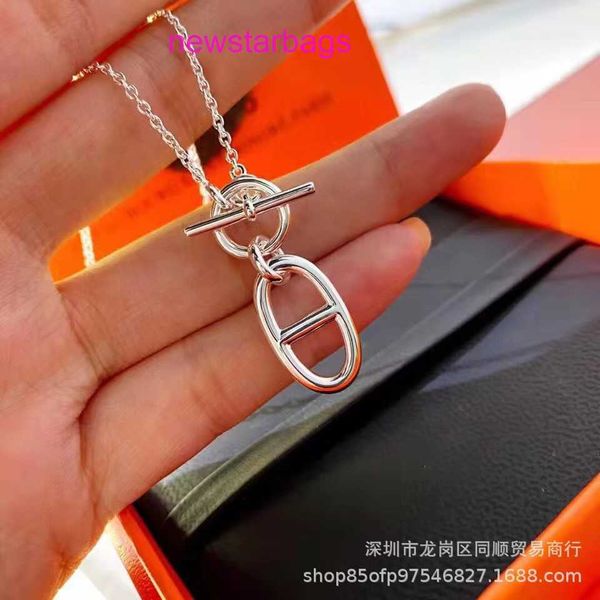 designer hermss necklace for sale high version sterling silver pig nose necklace set ot round buckle solid temperament collar chain net red
designer hermss necklace for sale high version sterling silver pig nose necklace set ot round buckle solid temperament collar chain net red