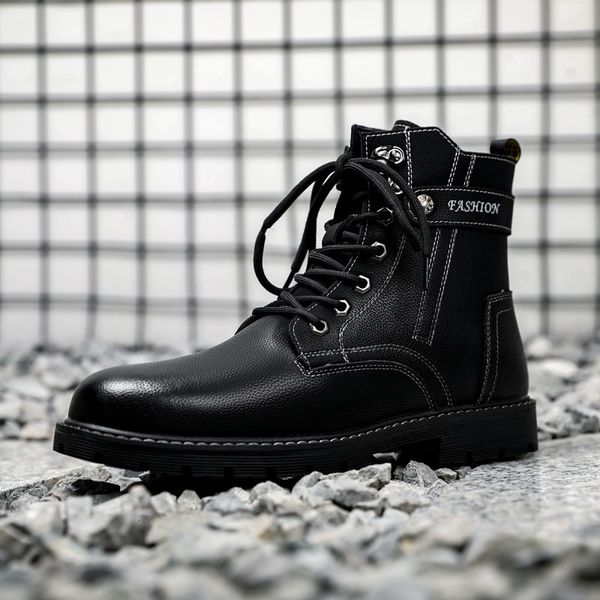 boots retro men ankle spring autumn genuine leather round toe solid male casual shoes fashion laceup outdoor comfortable 230309, Black
boots retro men ankle spring autumn genuine leather round toe solid male casual shoes fashion laceup outdoor comfortable 230309, Black