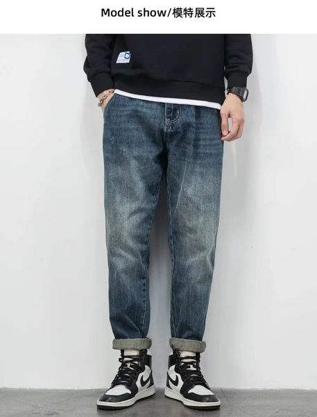 men's jeans trend casual pantalones hombre versatile flower pocket cotton straight cylinder streetwear 230309, Blue
men's jeans trend casual pantalones hombre versatile flower pocket cotton straight cylinder streetwear 230309, Blue