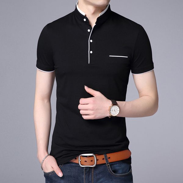 men's polos 2023 fashions brand designer polo shirt mens solid color mandarin collar slim fit short sleeve boy casual men clothing 2303, White;black
men's polos 2023 fashions brand designer polo shirt mens solid color mandarin collar slim fit short sleeve boy casual men clothing 2303, White;black