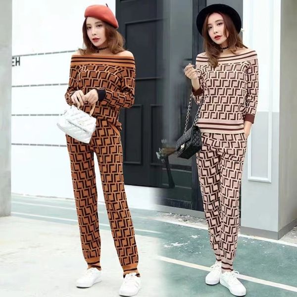 high-quality sets designer full alphabet print women's two-piece pants fashion one-line shoulder resort style long-sleeved & bunched fo, White
high-quality sets designer full alphabet print women's two-piece pants fashion one-line shoulder resort style long-sleeved & bunched fo, White