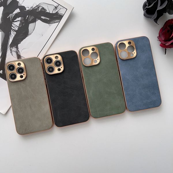 leather phone case for iphone 11 12 13 14 pro max 14 plus electroplated frame lambskin phone shell for iphon 12 13pro 14 promax
leather phone case for iphone 11 12 13 14 pro max 14 plus electroplated frame lambskin phone shell for iphon 12 13pro 14 promax