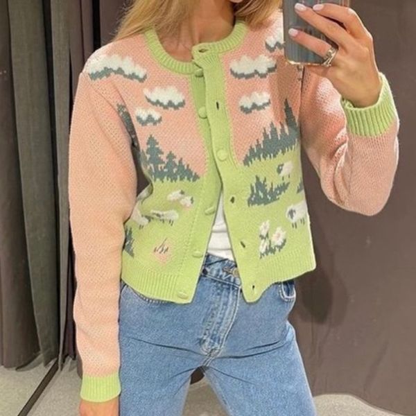 women's knits tee's tees sheep knit cardigan women long sleeve round neck button up sweater y2k aesthetic cottagecore outfit 23030, White
women's knits tee's tees sheep knit cardigan women long sleeve round neck button up sweater y2k aesthetic cottagecore outfit 23030, White