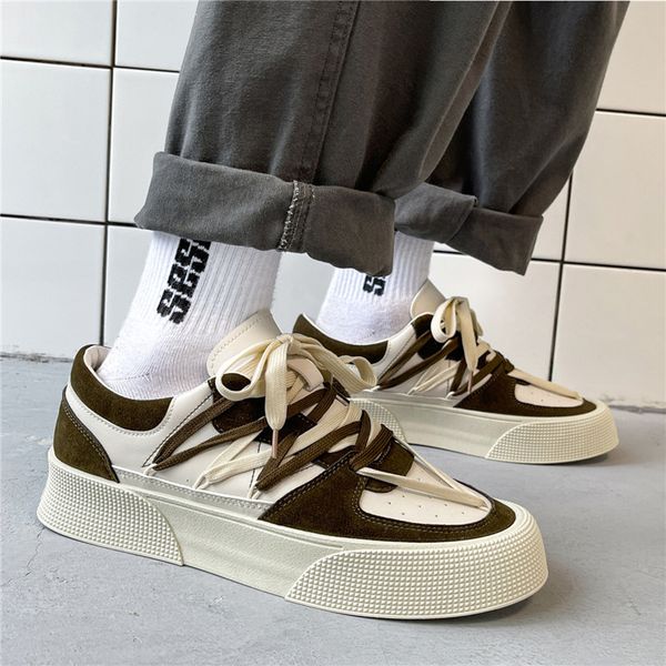 dress shoes luxury brand chunky sneakers fashion men canvas mixed colors breathable s casual vulcanize 230308, Black
dress shoes luxury brand chunky sneakers fashion men canvas mixed colors breathable s casual vulcanize 230308, Black