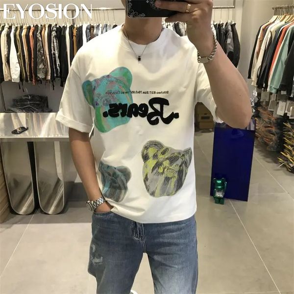 men s t shirts summer men bear cotton print o neck solid clothing casual tshirt man streetwear cool tee shirts 230308, White;black
men s t shirts summer men bear cotton print o neck solid clothing casual tshirt man streetwear cool tee shirts 230308, White;black