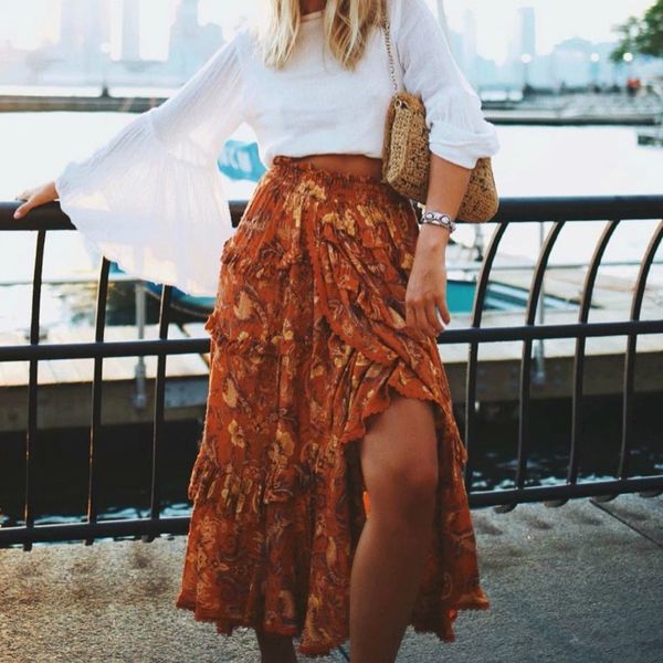 skirts happie queens fashion women hippie beach bohemian floral print ruffles skirt high elastic waist maxi a line boho femme 230308, Black
skirts happie queens fashion women hippie beach bohemian floral print ruffles skirt high elastic waist maxi a line boho femme 230308, Black