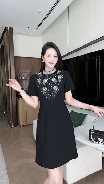 casual dress dress fashion celebrity stitching heavy work stand neck short sleeve beaded short sleeve slim a dress 2023 spring and summer tw, Black;gray
casual dress dress fashion celebrity stitching heavy work stand neck short sleeve beaded short sleeve slim a dress 2023 spring and summer tw, Black;gray