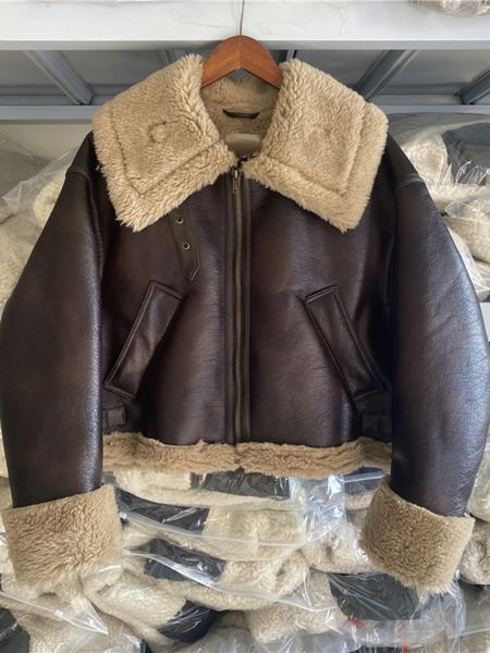 women's jackets fitaylor winter moto biker thick short coat women streetwear lapel zipper faux lamb leather jacket lady warm pu outwear, Black;brown
women's jackets fitaylor winter moto biker thick short coat women streetwear lapel zipper faux lamb leather jacket lady warm pu outwear, Black;brown