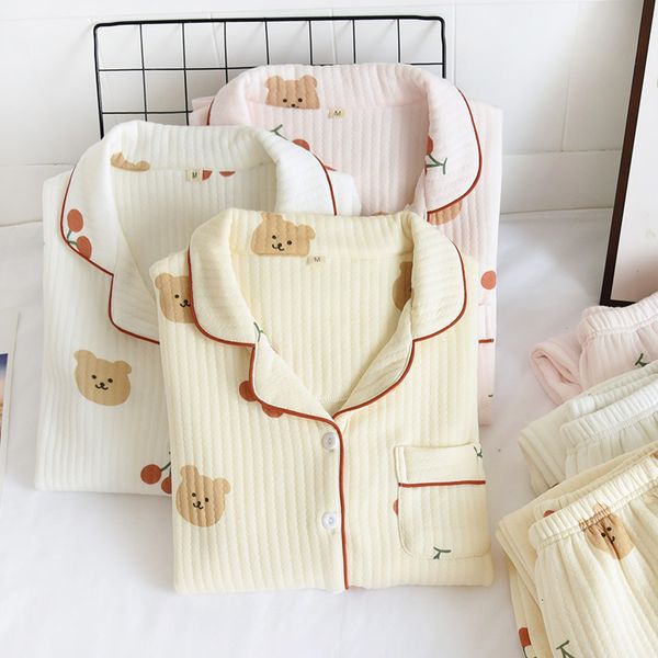women's sleepwear autumn winter long sleeve trousers pijama suit cute pajamas set sleepwear thicken warm female loungewear cotton femal, Black;red
women's sleepwear autumn winter long sleeve trousers pijama suit cute pajamas set sleepwear thicken warm female loungewear cotton femal, Black;red