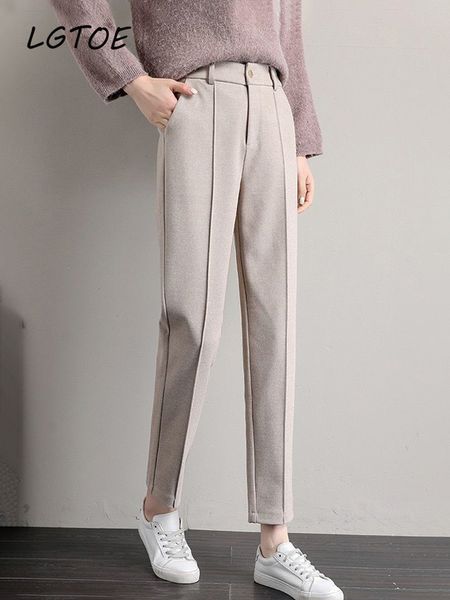 women's pants capris casual high waist wool harem pants women spring autumn winter warm pants thick office straight pencil suit trouser, Black;white
women's pants capris casual high waist wool harem pants women spring autumn winter warm pants thick office straight pencil suit trouser, Black;white