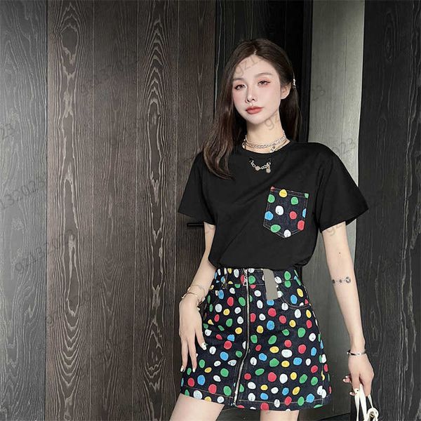 brand two piece dress colorful polka dot print crewneck short-sleeved t-shirt zipper opening high waist short skirts womens clothing, White
brand two piece dress colorful polka dot print crewneck short-sleeved t-shirt zipper opening high waist short skirts womens clothing, White