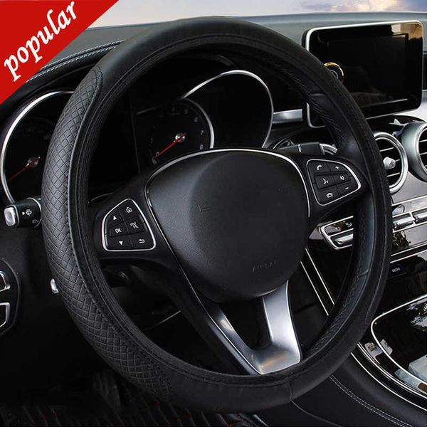 new 37-39cm car steering wheel cover skidproof auto cover anti-slip embossing leather car-styling car accessories
new 37-39cm car steering wheel cover skidproof auto cover anti-slip embossing leather car-styling car accessories