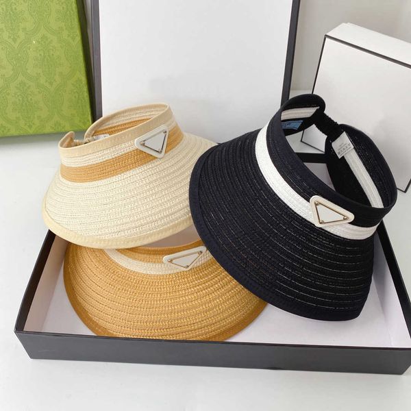 fashion visors straw sunhat luxury designer visor men women hats caps bucket hat wide brim cap summer beach resort classic k2wy, Blue;gray
fashion visors straw sunhat luxury designer visor men women hats caps bucket hat wide brim cap summer beach resort classic k2wy, Blue;gray