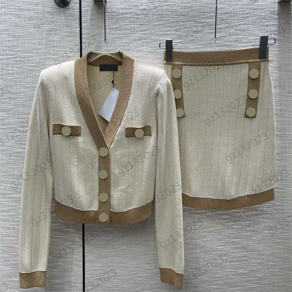 womens two piece dress threaded edge design custom button open v-neck long sleeve sweater high waist hip skirt temperament womens clothing, White
womens two piece dress threaded edge design custom button open v-neck long sleeve sweater high waist hip skirt temperament womens clothing, White