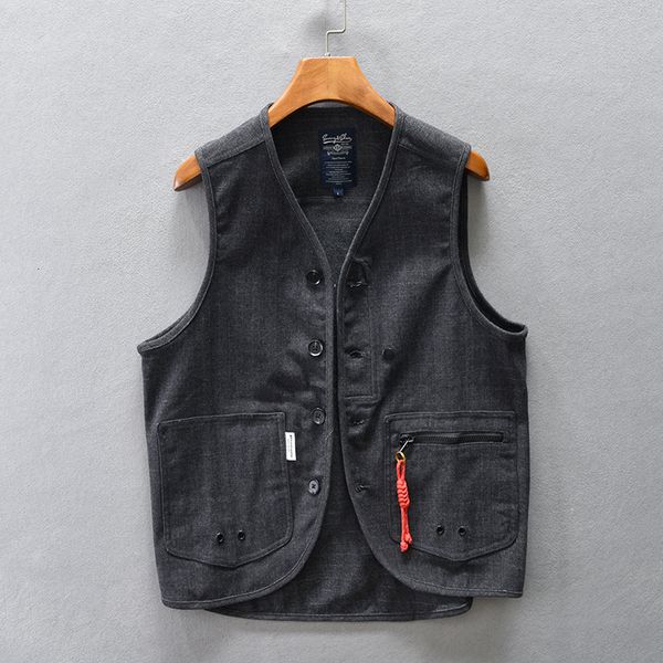 men's vests mens retro single breasted casual cotton solid regular vneck male outerwear coats 230309, Black;white
men's vests mens retro single breasted casual cotton solid regular vneck male outerwear coats 230309, Black;white
