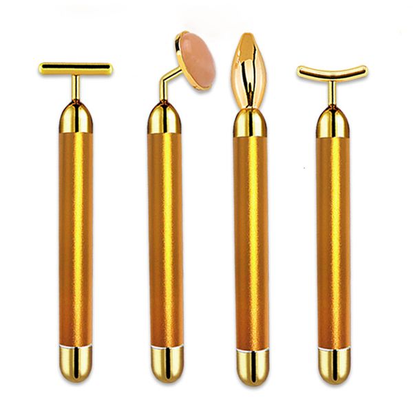 face massager 4 in 1 weight loss gold vibrating rose quartz roller stick skin firming care tools 230309
face massager 4 in 1 weight loss gold vibrating rose quartz roller stick skin firming care tools 230309
