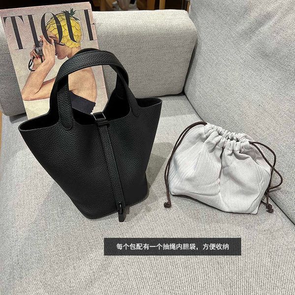 designer original herms togo leather all black small vegetable basket bag bucket casual soft women's cowhide hand
designer original herms togo leather all black small vegetable basket bag bucket casual soft women's cowhide hand