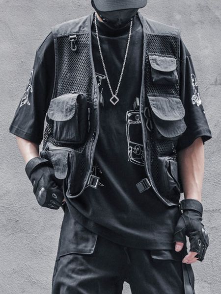 men's vests houzhou techwear black cargo biker vest without sleeve tank sleeveless clothing japanese streetwear hip hop 230309, Black;white
men's vests houzhou techwear black cargo biker vest without sleeve tank sleeveless clothing japanese streetwear hip hop 230309, Black;white