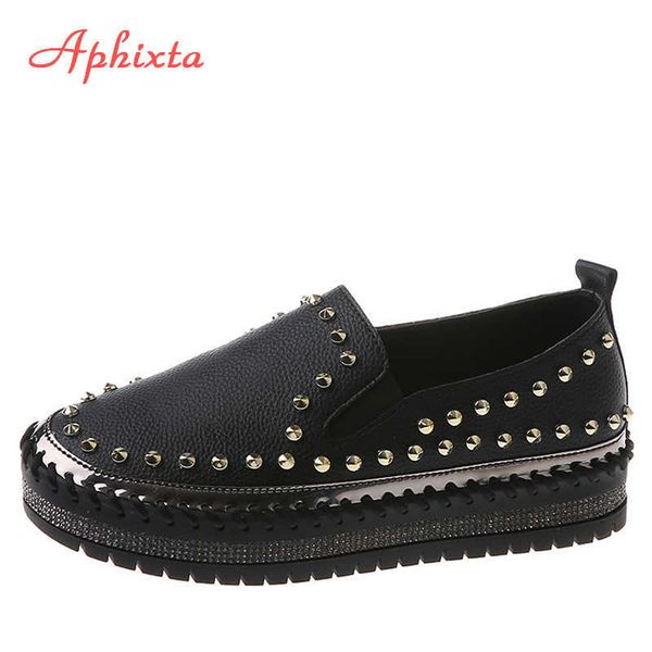 dress shoes aphixta 2022 leather shoes women flats luxury s hand stitching sping crystals slipon platform footwear plus big size 42 43, Black
dress shoes aphixta 2022 leather shoes women flats luxury s hand stitching sping crystals slipon platform footwear plus big size 42 43, Black
