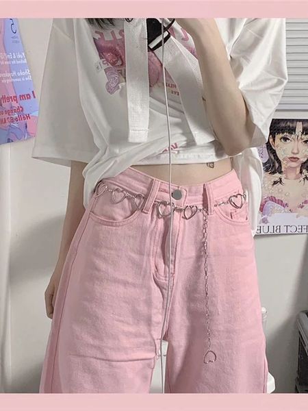 women's jeans korean kawaii y2k baggy pink jean fashion oversize low rise wide leg denim pants streetwear 90s alt loose trousers 230308, Blue
women's jeans korean kawaii y2k baggy pink jean fashion oversize low rise wide leg denim pants streetwear 90s alt loose trousers 230308, Blue