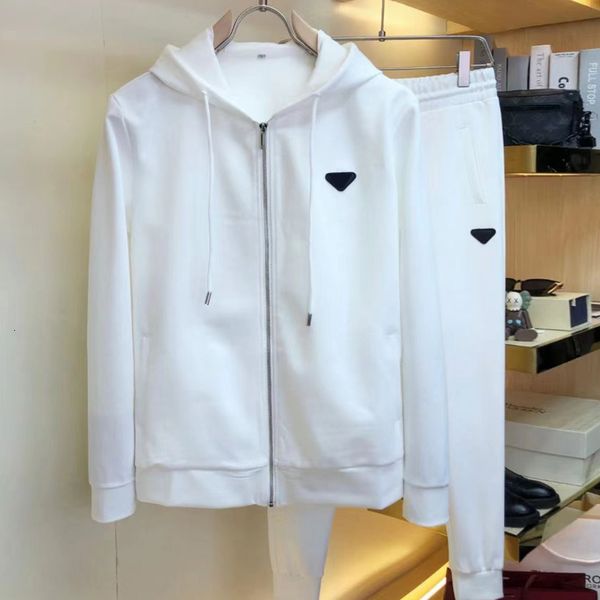 men s polos 2023 european and american men s hooded autumn winter fashion casual sports two piece suit 230308, White;black
men s polos 2023 european and american men s hooded autumn winter fashion casual sports two piece suit 230308, White;black