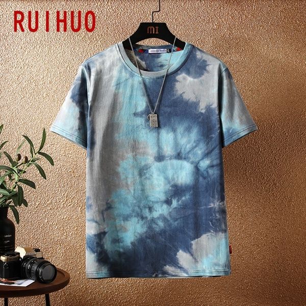 men s t shirts ruihuo tie dye short sleeve t shirt fashion streetwear hip hop t shirt for men tshirt japanese clothing man m 5xl 230308, White;black
men s t shirts ruihuo tie dye short sleeve t shirt fashion streetwear hip hop t shirt for men tshirt japanese clothing man m 5xl 230308, White;black