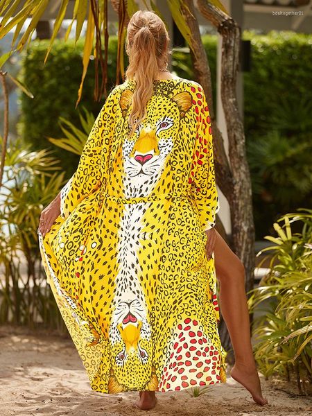 women's swimwear swimsuit cover ups women yellow leopard beach kimono holiday cape pareo 2023 bathing suits drop, White;black
women's swimwear swimsuit cover ups women yellow leopard beach kimono holiday cape pareo 2023 bathing suits drop, White;black