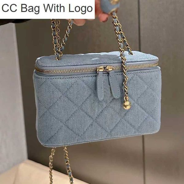 Image of CC Bag Other Bags Designer Women Mini Vanity With Chain Bag Luxurys Designers Bags Paris Brand Quilted Trunk Shoulder Handbags Lady Makeup Case Cosmetic Box Cro