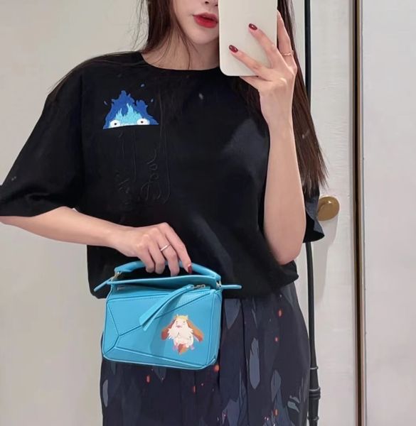 women's t shirts designer embroidered flame short sleeve t-shirt couple style top, White
women's t shirts designer embroidered flame short sleeve t-shirt couple style top, White