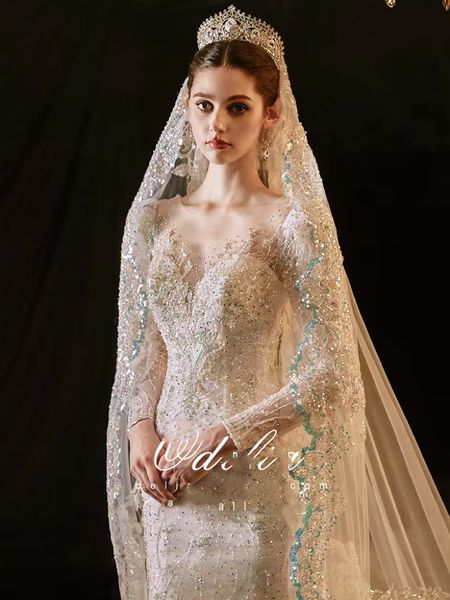 arabic long sleeve mermaid wedding dresses dubai modern new 2023 romantic gorgeous beading lace princess bridal gown custom made appliques s, White
arabic long sleeve mermaid wedding dresses dubai modern new 2023 romantic gorgeous beading lace princess bridal gown custom made appliques s, White