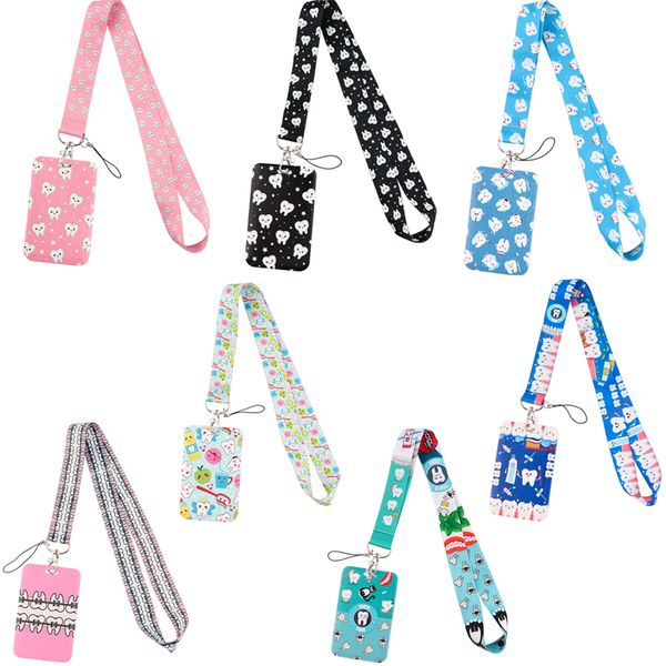10 pcs / lot fashion accessories custom tooth design neck strap polyester lnayard medical print vertical plastic card holder for dentist acc, Silver
10 pcs / lot fashion accessories custom tooth design neck strap polyester lnayard medical print vertical plastic card holder for dentist acc, Silver