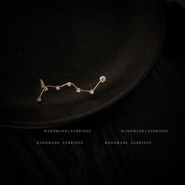 constellation stud earrings glamorous shiny long earrings birthday gift women fine jewelry, Golden;silver
constellation stud earrings glamorous shiny long earrings birthday gift women fine jewelry, Golden;silver