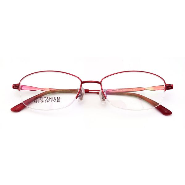 new pure titanium semi-rimless exquisite womens myopia glasses womens reading glasses frame ultralight business simple graceful goddess, Silver
new pure titanium semi-rimless exquisite womens myopia glasses womens reading glasses frame ultralight business simple graceful goddess, Silver