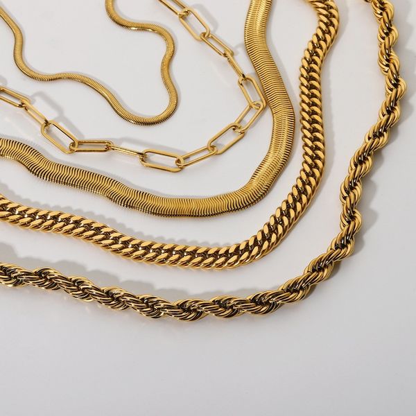 miami cuban chain necklace antique 18k gold-plated pvd stainless steel thick snake rope chain men's and women's hip-hop vintage ch, Silver
miami cuban chain necklace antique 18k gold-plated pvd stainless steel thick snake rope chain men's and women's hip-hop vintage ch, Silver