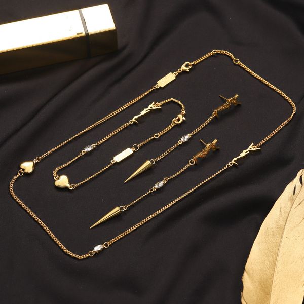 brand delicate yslity bracelet necklaces earring set stamp gold letter bracelet designer celtic pendant necklace luxury women love earring v, Black
brand delicate yslity bracelet necklaces earring set stamp gold letter bracelet designer celtic pendant necklace luxury women love earring v, Black