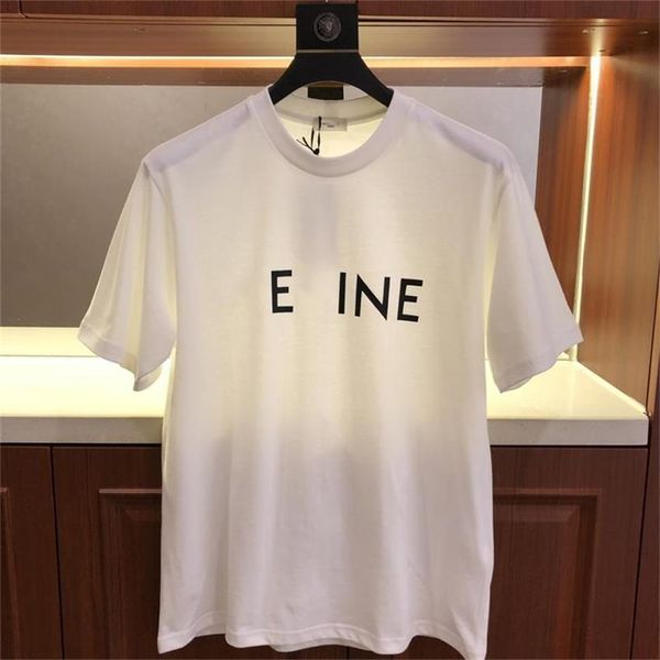 women's t-shirt spring and summer new ce letter printing pure cotton round neck couple casual casual casual classic style, White
women's t-shirt spring and summer new ce letter printing pure cotton round neck couple casual casual casual classic style, White