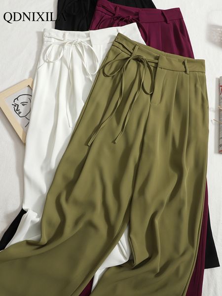 women's pants capris summer korean fashion wide leg women's suit pants high waist lace casual elegant loose saggy straight full le, Black;white
women's pants capris summer korean fashion wide leg women's suit pants high waist lace casual elegant loose saggy straight full le, Black;white