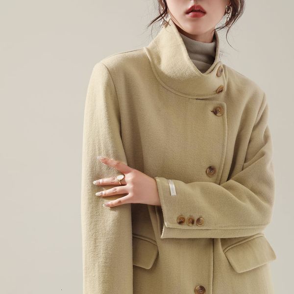 women's jackets handstitched doublesided cashmere coat medium and long korean version large brand highcount wool 230310, Black;brown
women's jackets handstitched doublesided cashmere coat medium and long korean version large brand highcount wool 230310, Black;brown