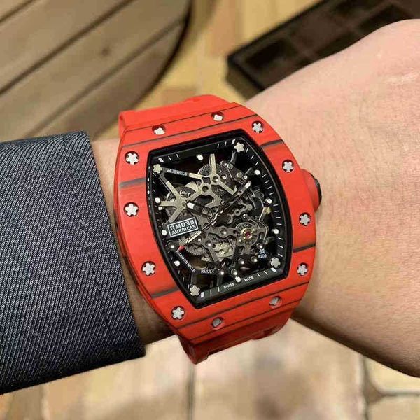 automatic richa business mechanical leisure rm035 mill fully r watch red carbon fiber tape men's watch high quality, Slivery;black
automatic richa business mechanical leisure rm035 mill fully r watch red carbon fiber tape men's watch high quality, Slivery;black