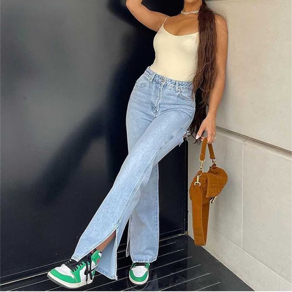 women jeans woolesale designer 2023 slim fit pants spring fashion new high waist stretch hole leg slit denim casual pants capris trousers fo, Blue
women jeans woolesale designer 2023 slim fit pants spring fashion new high waist stretch hole leg slit denim casual pants capris trousers fo, Blue