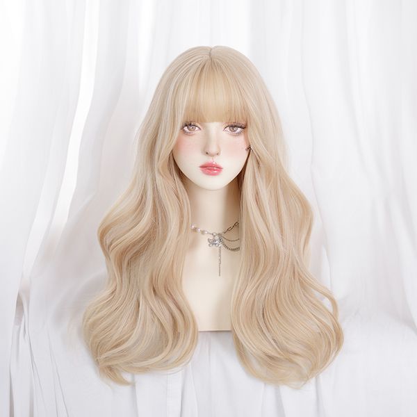 synthetic wigs asian fashionable lolita daily activities 24 inches golden curls, Black
synthetic wigs asian fashionable lolita daily activities 24 inches golden curls, Black