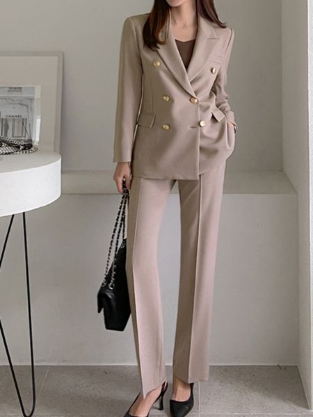 women's suits blazers casual women two pieces blazer set elegant loose formal jackets pencil pantsuits autumn business vintage trousers, White;black
women's suits blazers casual women two pieces blazer set elegant loose formal jackets pencil pantsuits autumn business vintage trousers, White;black