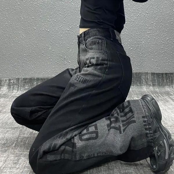 women s jeans black gothic streetwear autumn harajuku vintage high waist denim pants grunge loose trousers female 230309, Blue
women s jeans black gothic streetwear autumn harajuku vintage high waist denim pants grunge loose trousers female 230309, Blue
